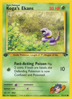 Koga's Ekans 77/132 (1st Edition)