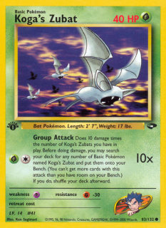 Koga's Zubat 83/132 (1st Edition)