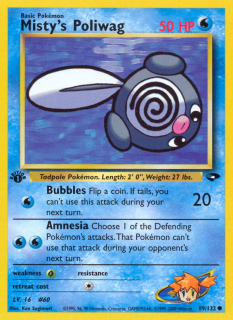Misty's Poliwag 89/132 (1st Edition)