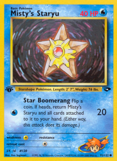 Misty's Staryu 92/132 (1st Edition)