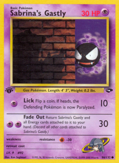 Sabrina's Gastly 96/132 (1st Edition)