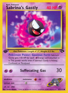 Sabrina's Gastly 97/132 (1st Edition)