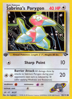Sabrina's Porygon 98/132 (1st Edition)