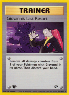Giovanni's Last Resort 105/132 (1st Edition)