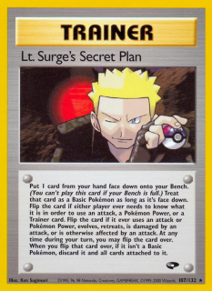 Lt. Surge's Secret Plan 107/132 (1st Edition)