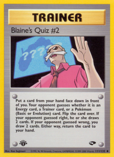 Blaine's Quiz #2 111/132 (1st Edition)