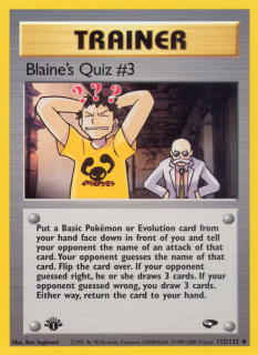 Blaine's Quiz #3 112/132 (1st Edition)