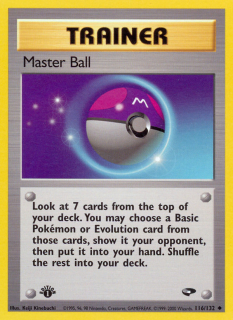 Master Ball 116/132 (1st Edition)