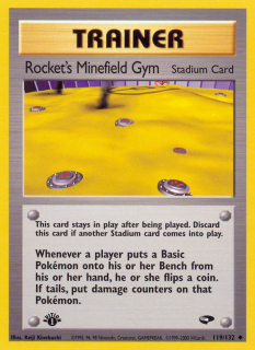 Rocket's Minefield Gym 119/132 (1st Edition)