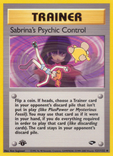 Sabrina's Psychic Control 121/132 (1st Edition)