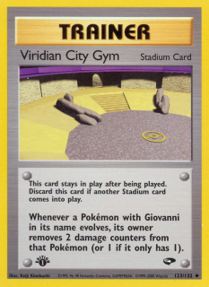 Viridian City Gym 123/132 (1st Edition)