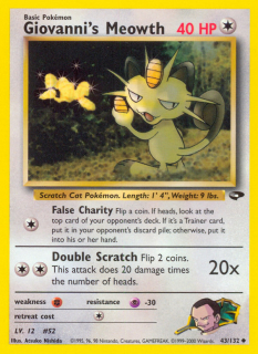Giovanni's Meowth 43/132