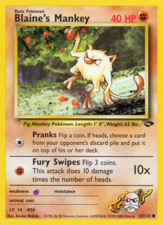 Blaine's Mankey 63/132