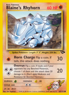 Blaine's Rhyhorn 65/132