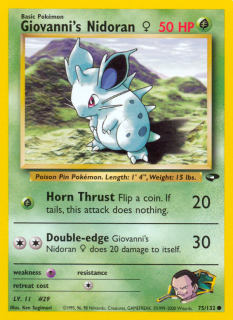 Giovanni's Nidoran♀ 75/132