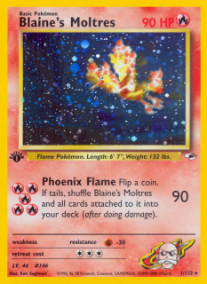 Blaine's Moltres 1/132 (1st Edition)