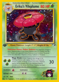 Erika's Vileplume 5/132 (1st Edition)