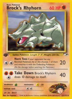 Brock's Rhyhorn 22/132 (1st Edition)