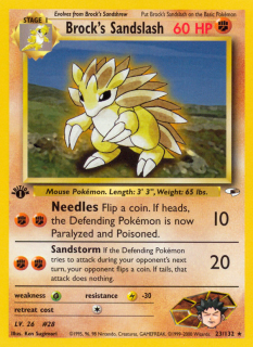 Brock's Sandslash 23/132 (1st Edition)