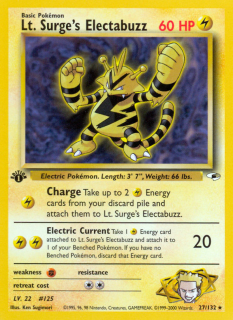 Lt. Surge's Electabuzz 27/132 (1st Edition)