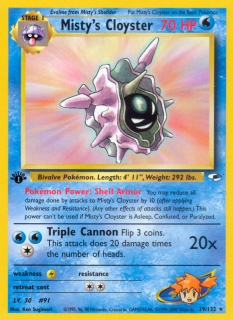 Misty's Cloyster 29/132 (1st Edition)