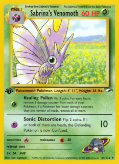 Sabrina's Venomoth 34/132 (1st Edition)