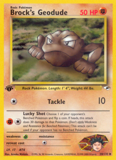 Brock's Geodude 38/132 (1st Edition)