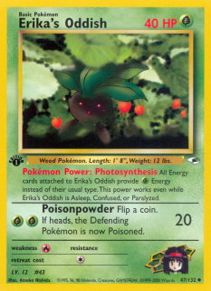 Erika's Oddish 47/132 (1st Edition)