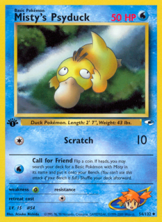 Misty's Psyduck 54/132 (1st Edition)