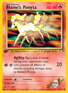 Blaine's Ponyta 63/132 (1st Edition)