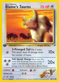 Blaine's Tauros 64/132 (1st Edition)