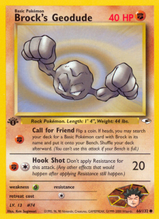 Brock's Geodude 66/132 (1st Edition)