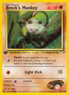 Brock's Mankey 67/132 (1st Edition)