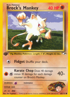 Brock's Mankey 68/132 (1st Edition)