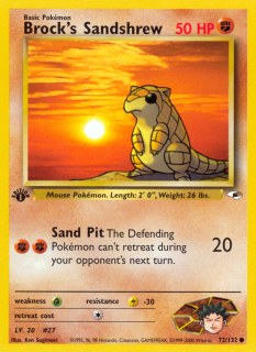 Brock's Sandshrew 72/132 (1st Edition)