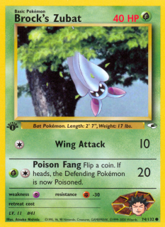 Brock's Zubat 74/132 (1st Edition)