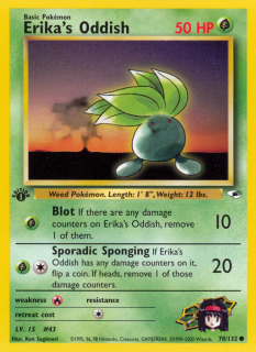 Erika's Oddish 78/132 (1st Edition)