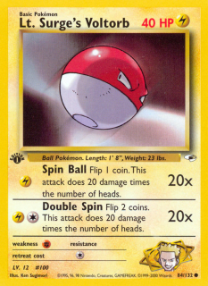 Lt. Surge's Voltorb 84/132 (1st Edition)