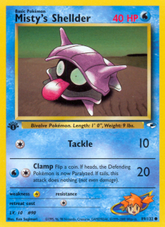 Misty's Shellder 89/132 (1st Edition)