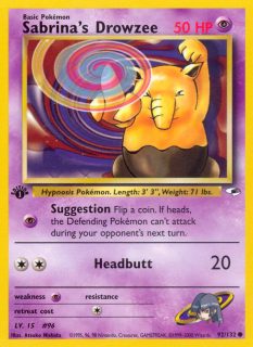 Sabrina's Drowzee 92/132 (1st Edition)
