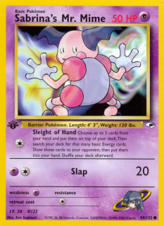 Sabrina's Mr. Mime 94/132 (1st Edition)