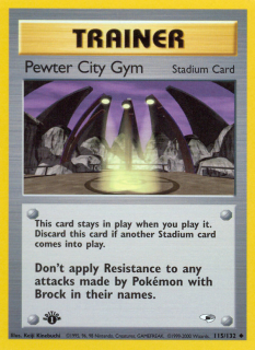 Pewter City Gym 115/132 (1st Edition)