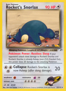 Rocket's Snorlax 33/132