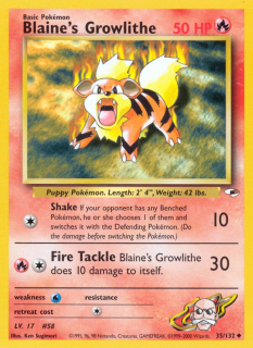 Blaine's Growlithe 35/132