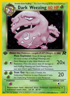 Dark Weezing 14/82 (1st Edition)